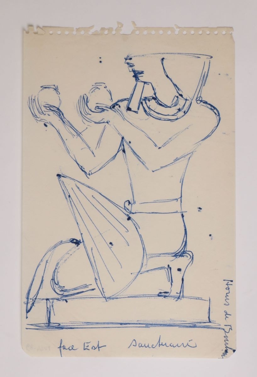 Roi présentant une offrande (titre factice), Marcelle Baud, 1973-1978