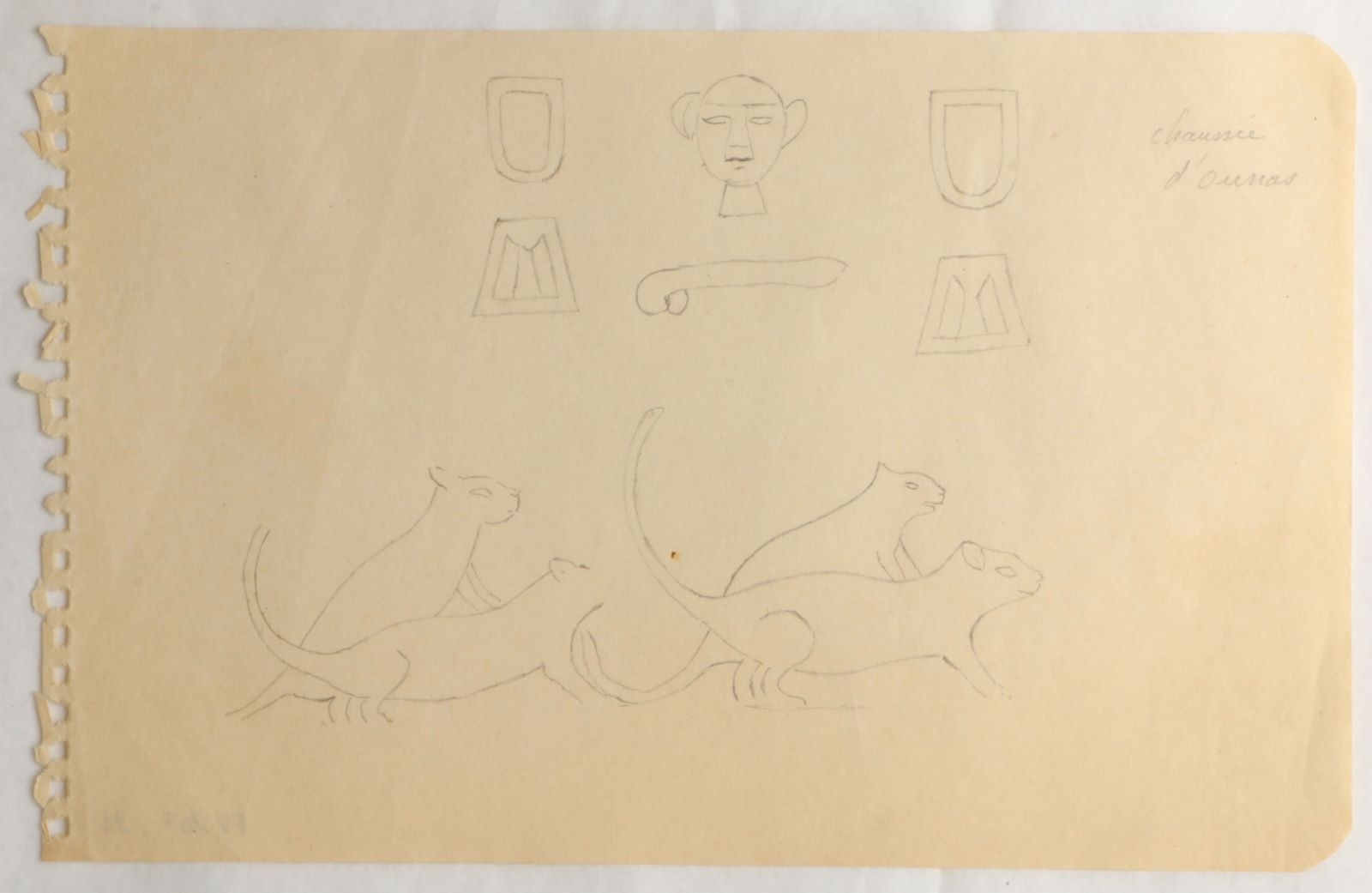Hiéroglyphes de la chaussée d'Ounas (titre factice)_0