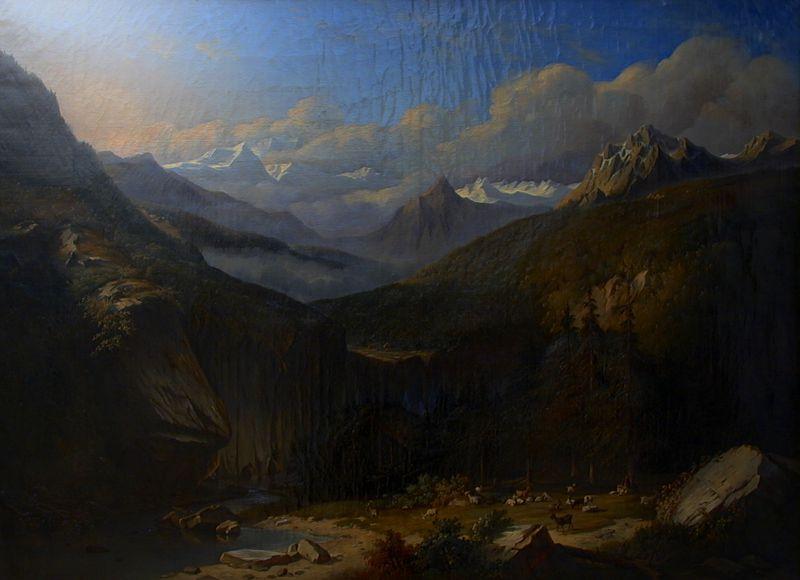 Vue de Suisse, Jan Baptiste De Jonghe, 1850 vers