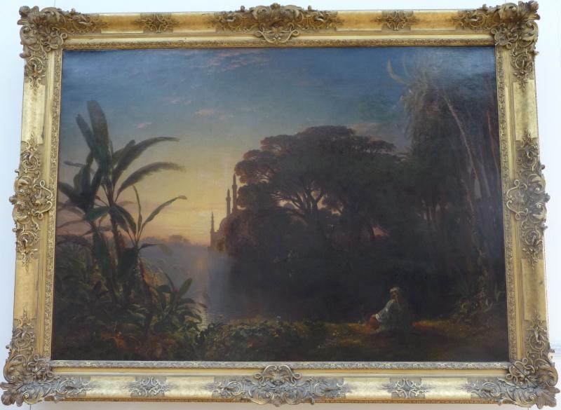 Paysage d'Egypte au soleil couchant_0
