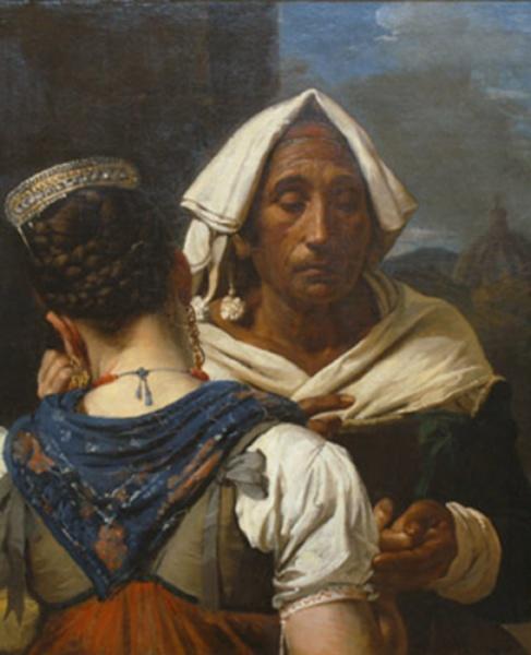 La diseuse de bonne aventure, Jean-Victor Schnetz, 1820 vers