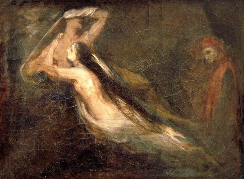 Les ombres de Paolo et Francesca apparaissant à Dante et à Virgile_0