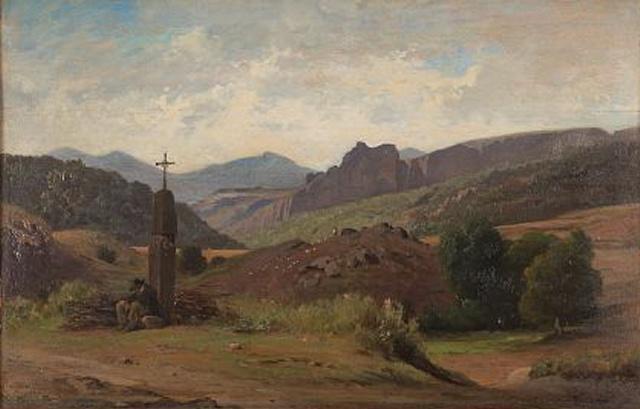 La dent du Marais (Le saut de la Pucelle), Jean-Achille Benouville, 1870 vers