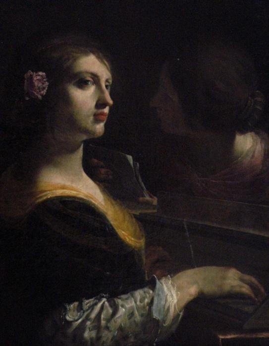 La joueuse d'épinette, Giovanni Martinelli, 1633 vers