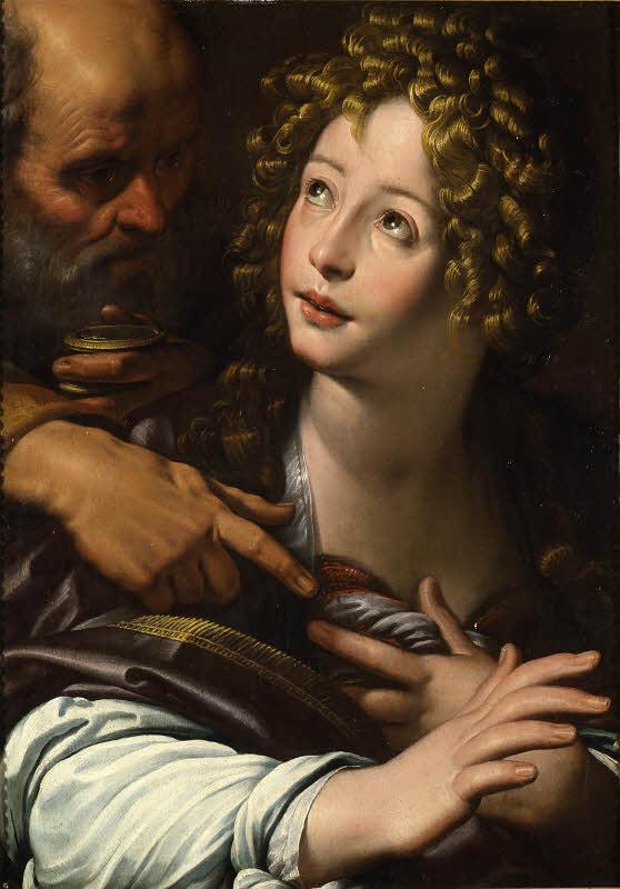 Sainte Agathe soignée par saint Pierre, Giulio Cesare Procaccini, 1600 vers