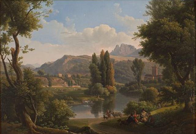 Paysage : Haute vallée de l'Allier, Alexandre Hyacinthe Dunouy, 1834