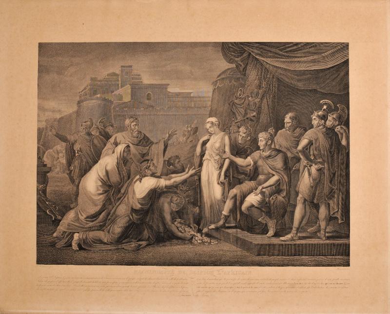 Magnanimité de Scipion l'Africain, Jean Thouvenin, 1850 vers