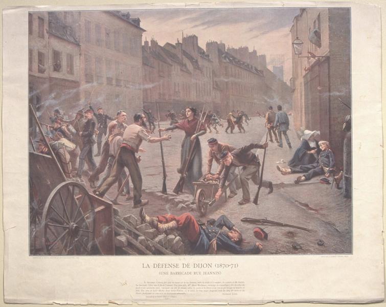 LA DEFENSE DE DIJON (titre inscrit), Edouard Jérôme Paupion, 1904