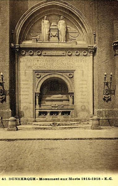 41. DUNKERQUE - Monument aux Morts 1914 -1918 - E.C (titre inscrit)_0