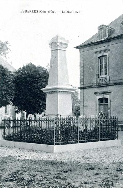 ESBARRES (Côte d'Or). - Le Monument (titre inscrit)_0