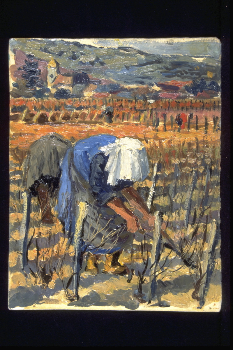 Taille de printemps à Morey (titre inscrit, au verso), Jean François, 1959