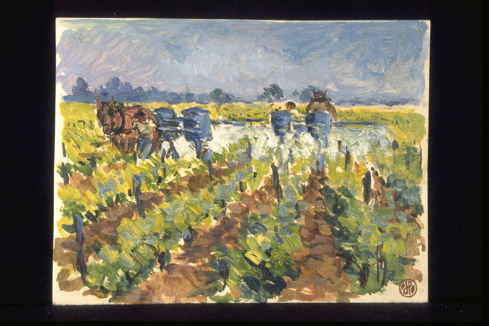 Eté, sulfatage (titre inscrit, au verso), Jean François, 1955