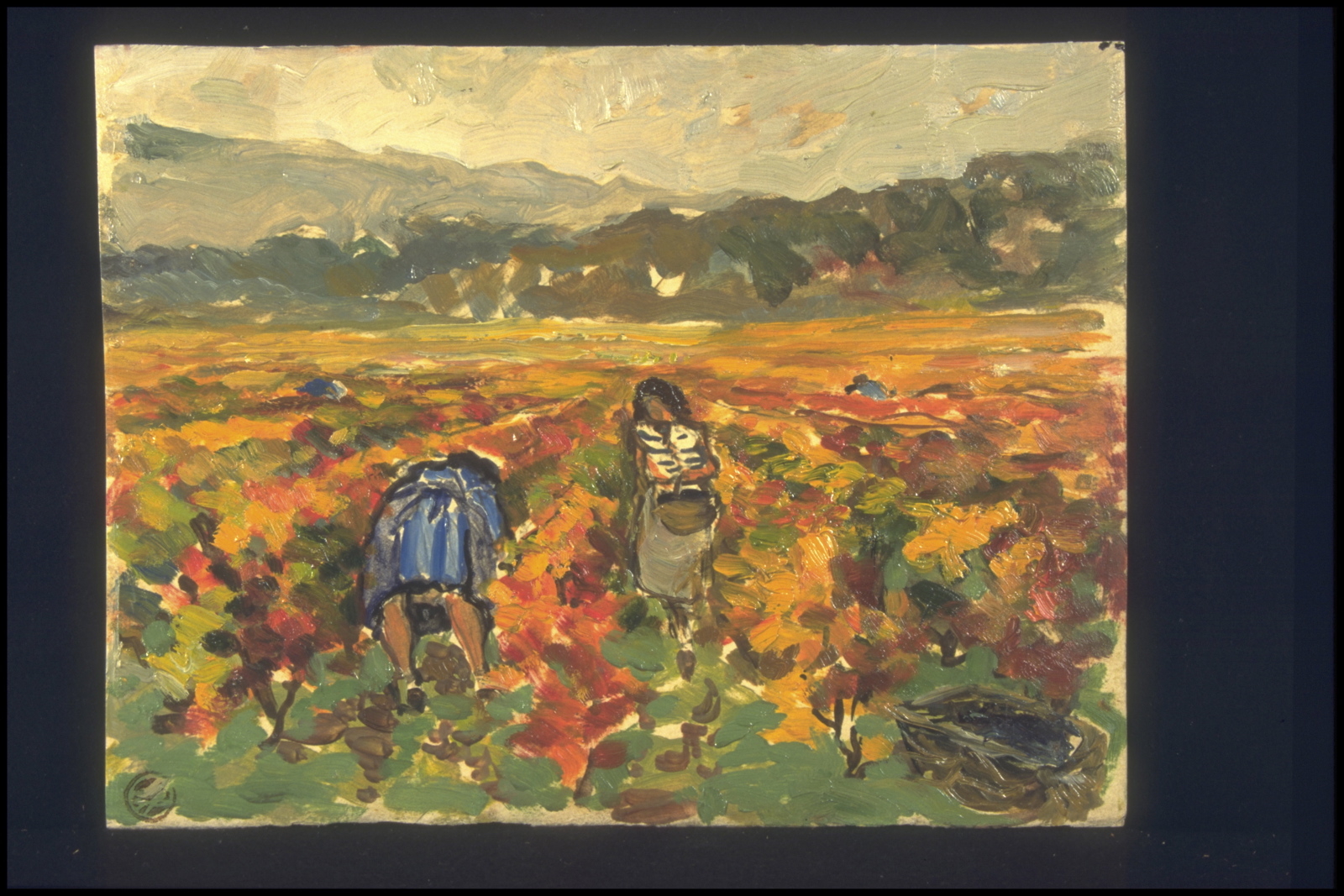 Automne grapillage (titre inscrit, au verso), Jean François, 1953 ?