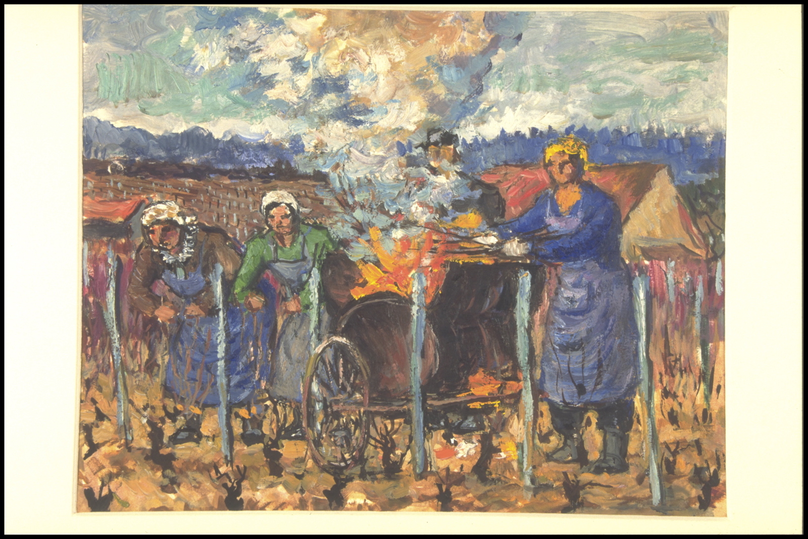 Brouette à feux, Ladoix (titre inscrit, au verso), Jean François