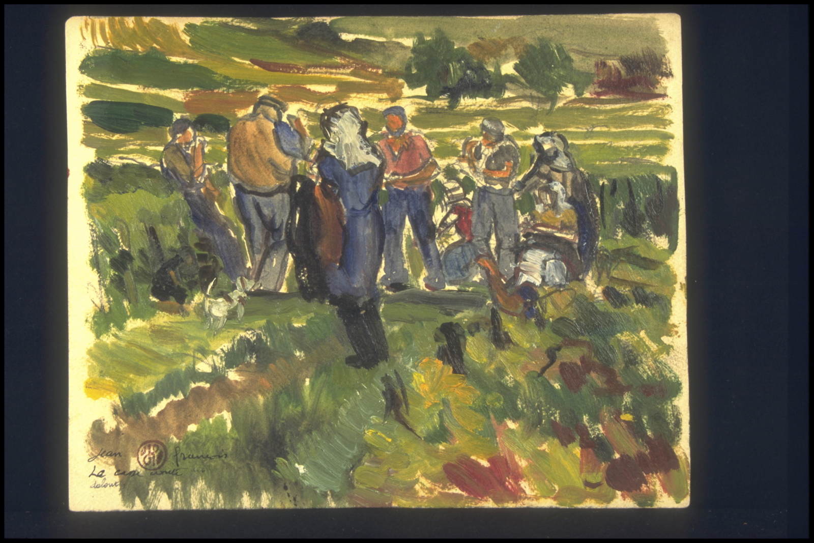Le casse-croûte debout (titre inscrit), Jean François, 1953