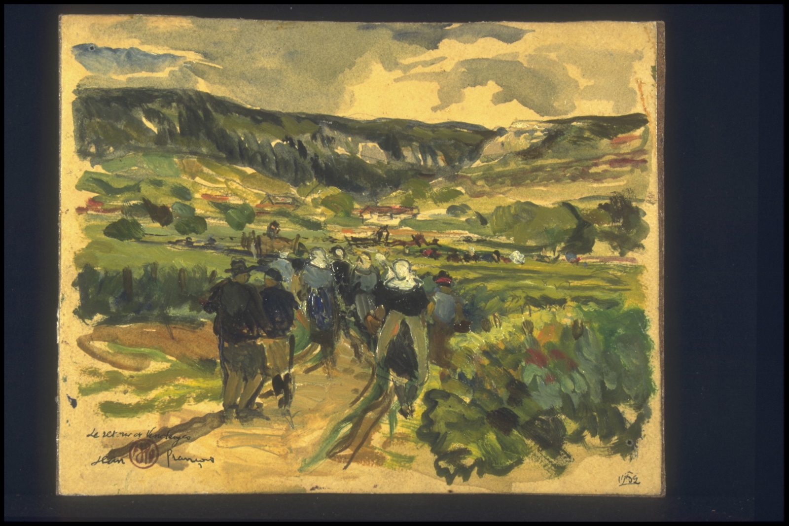 Le retour de Vendanges (titre inscrit), Jean François, 1952