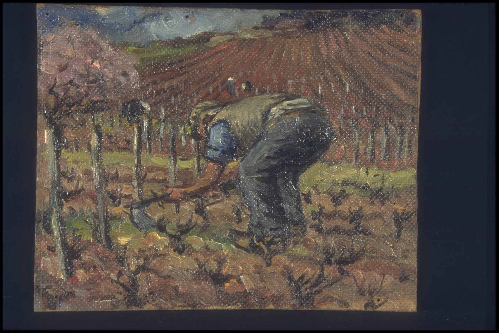 Printemps, Butage à Marsannay (titre inscrit, au verso), Jean François