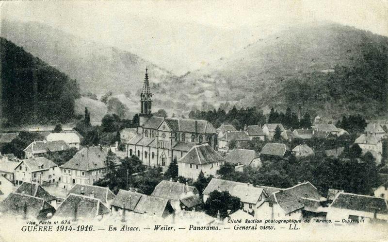 GUERRE 1914-1916 - En Alsace. - Weiler. - Panorama. - General view. - LL (titre inscrit)_0