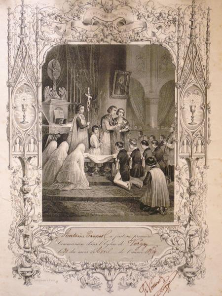 PRECIEUX SOUVENIR (titre inscrit), Antoine-Eugène-Léopold Langlumé, 1857