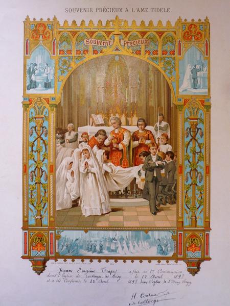 image pieuse, 1898