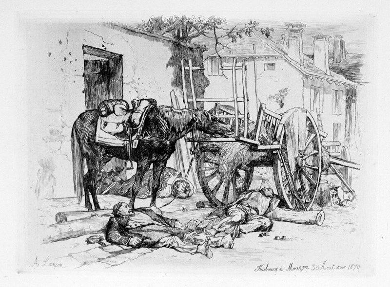 Faubourg de Mouzon 30 Août soir 1870_0