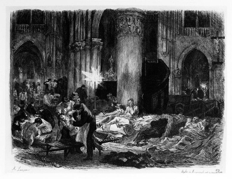 Eglise de Mouzon dans la nuit du 30 au 31 Août 1870_0