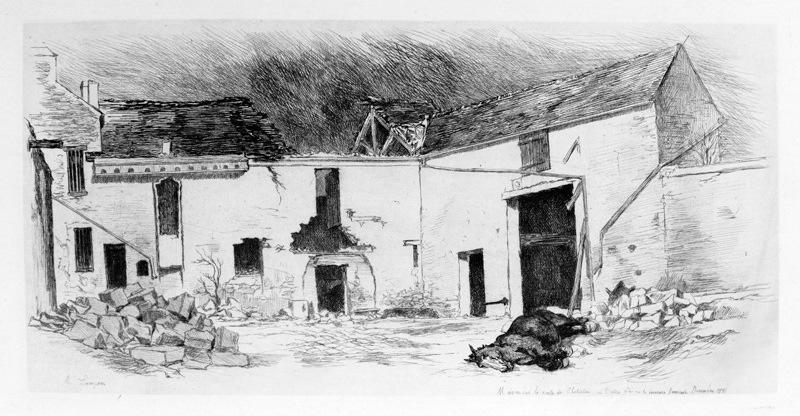 Maison sur la route de Chatillon de l'autre côté de la dernière Barricade Decembre 1870_0