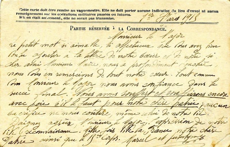 CORRESPONDANCE / DES ARMEES DE LA REPUBLIQUE (titre inscrit)_1