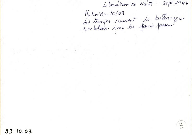 Libération de Nuits - Sept 1944 (titre inscrit), Georges Jeanniard, 1944