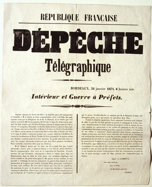 Proclamation de l'armistice du 28 janvier 1871 (titre factice)_0