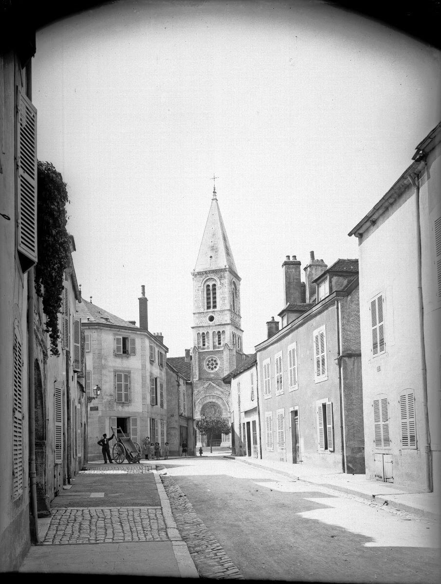Nuits-Saint-Georges - Eglise St-Denis, vue de la rue Gassendi (titre usuel), Jules Misserey, 1ère moitié 20e siècle