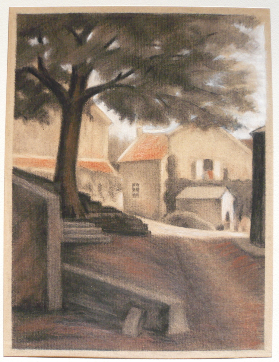 Chemin donnant sur une cour, Georges Stevignon, 2e moitié 20e siècle