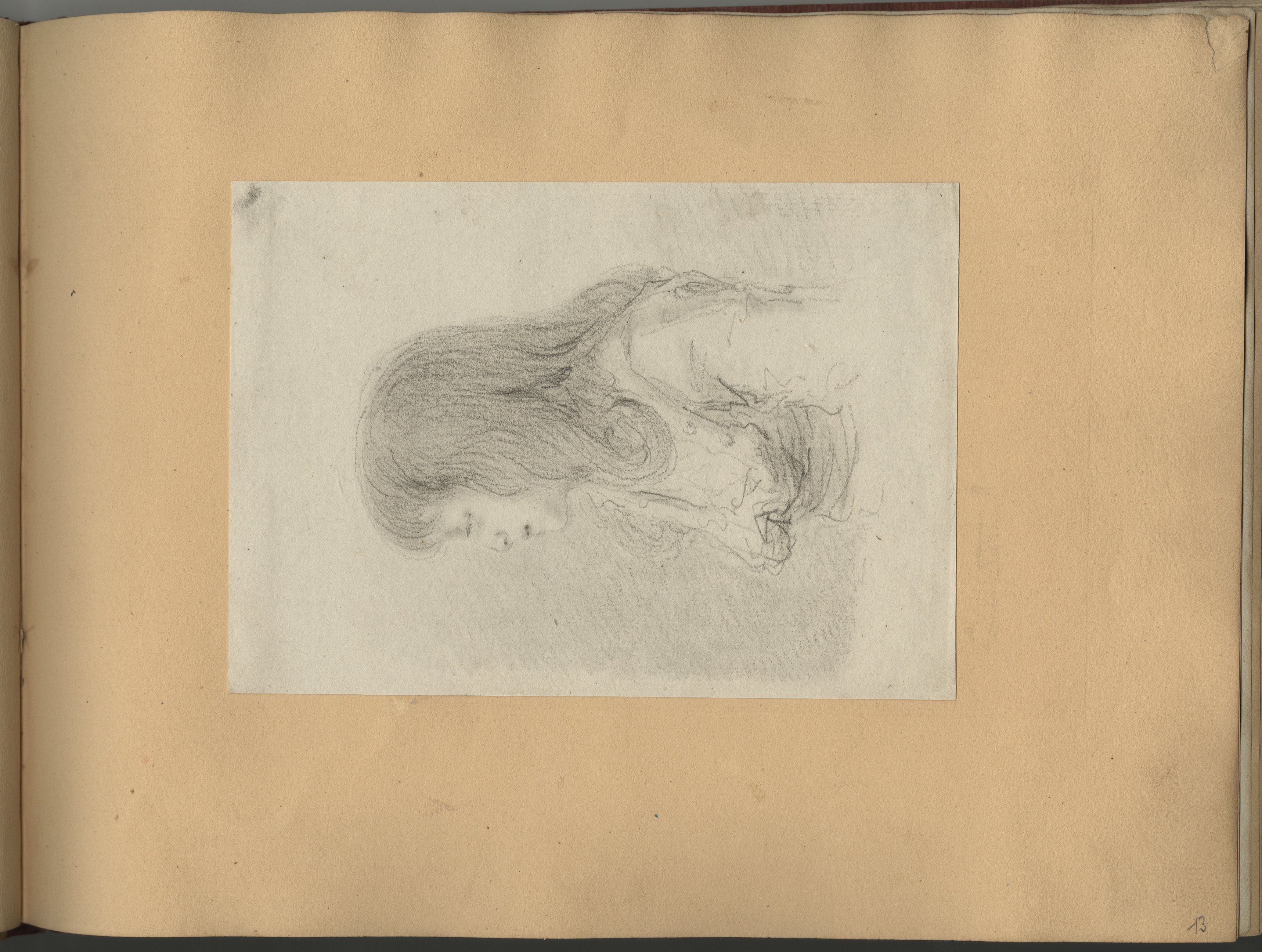 Jeune fille de profil, regardant vers la gauche, Dominique Vivant Denon, 19e siècle