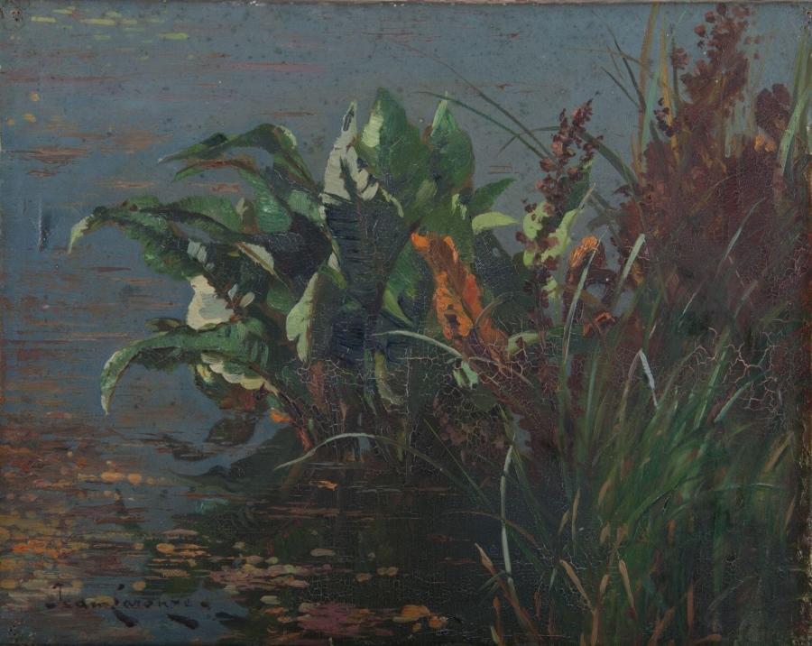 Oseilles et roseaux, Jean Laronze, 4e quart 19e siècle, 1ère moitié 20e siècle