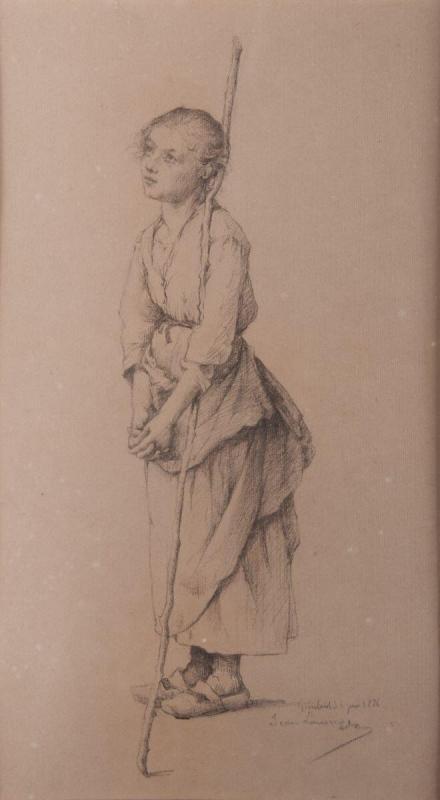 En prière, Jean Laronze, 1886