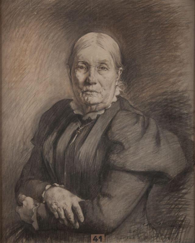 Etude pour le portrait de Madame Emery, Jean Laronze, 1ère moitié 20e siècle
