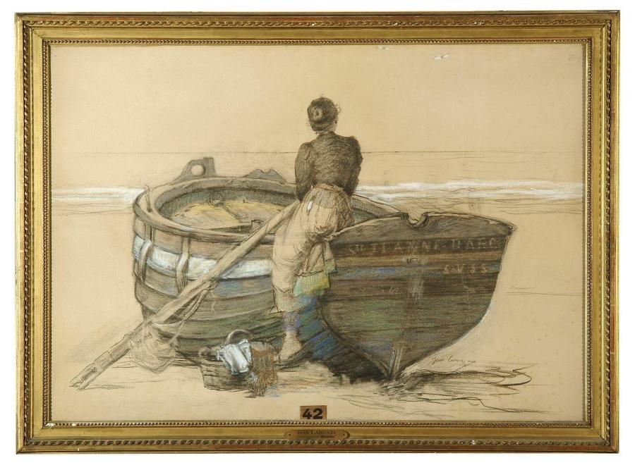 Les Mouettes étude, Jean Laronze, 1906