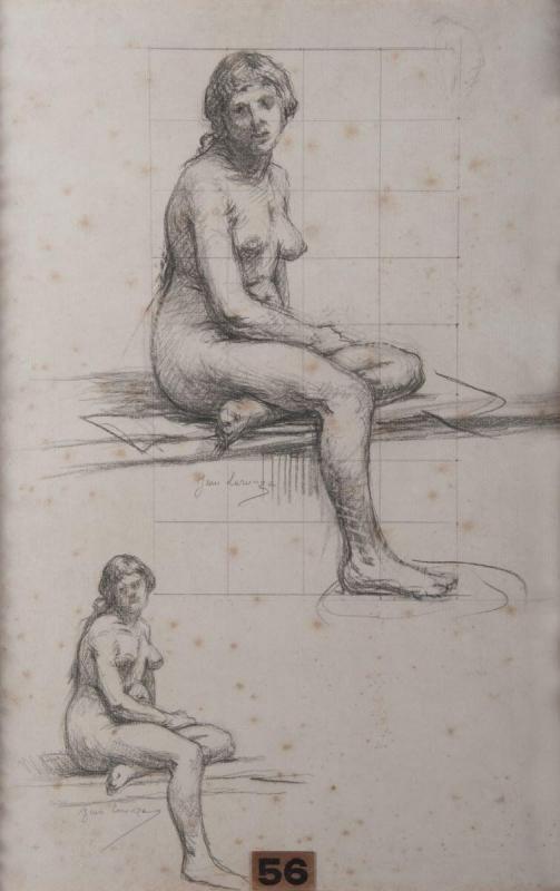 Deux baigneuses, Jean Laronze, 1ère moitié 20e siècle