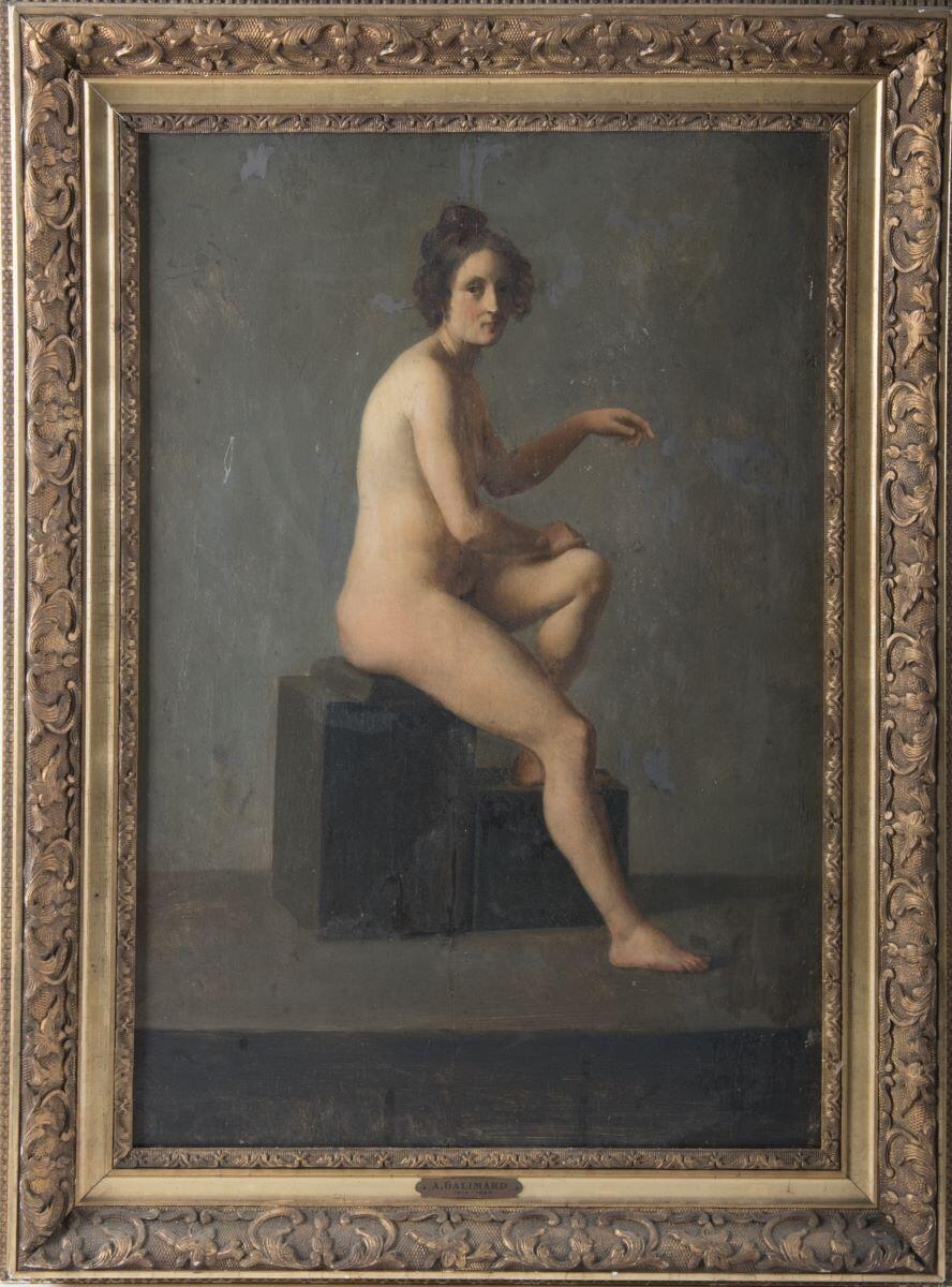 Femme nue (étude d'atelier), Auguste Galimard, 1833-1843