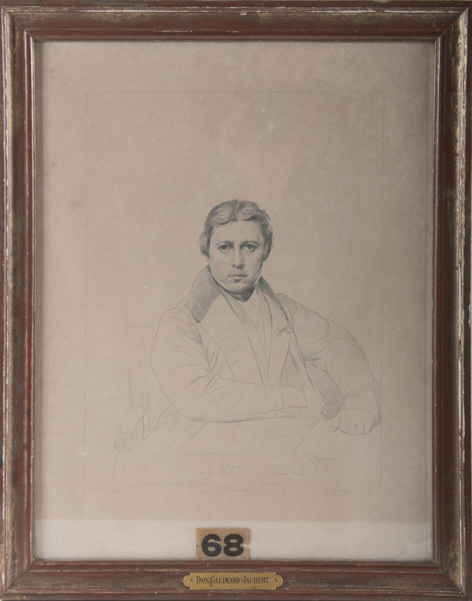 Portrait d'Ingres, Luigi Calamatta, 1839