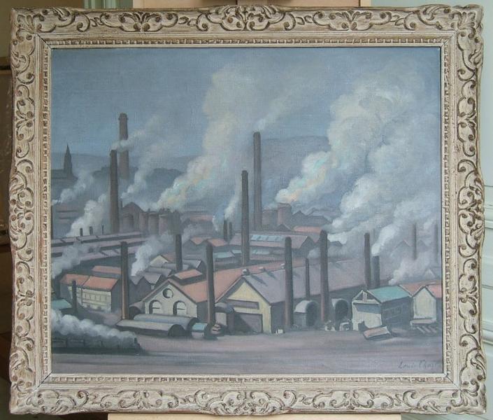 Le Creusot : vue des ateliers de la plaine des Riaux, Louis Charlot, 1916 vers