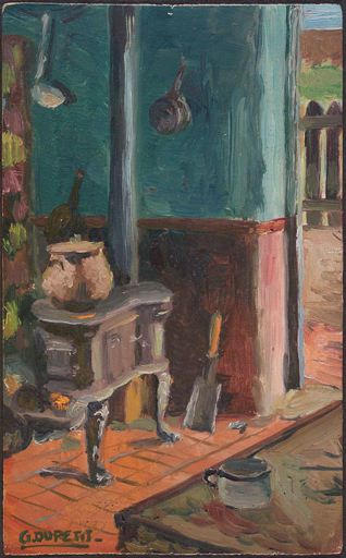 Petit poêle dans la cuisine_0