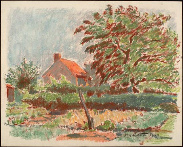 La petite maison, vue du jardin [Rouvrat]_0