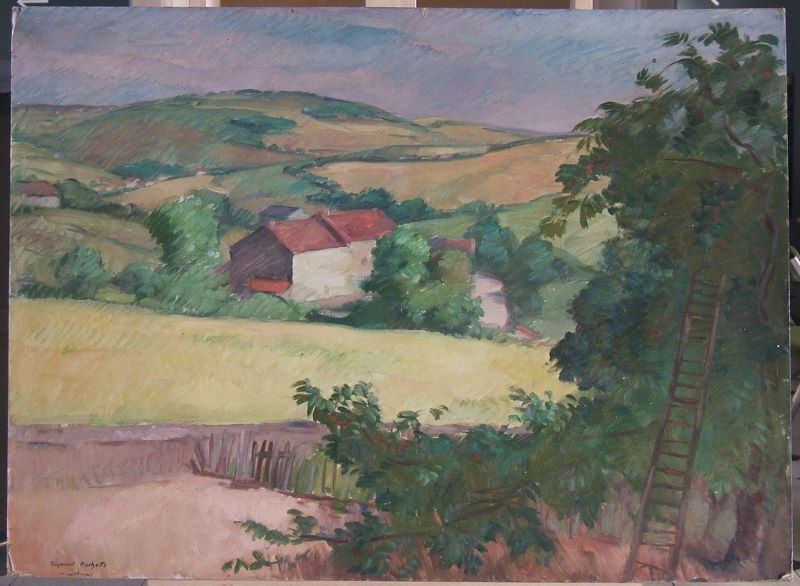 Paysage de campagne (titre factice), Raymond Rochette, 1941