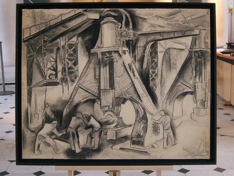 Marteau-pilon ou Marteau-pilon au nid de roitelets (titre factice)_0