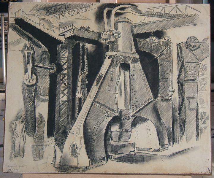 Marteau-pilon (titre factice), Raymond Rochette, 1950
