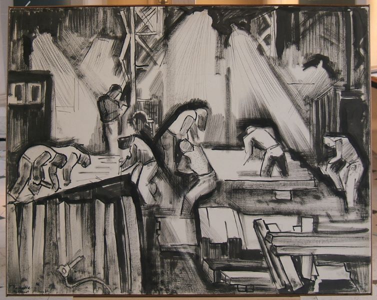 Les Burineurs, Raymond Rochette, 1970
