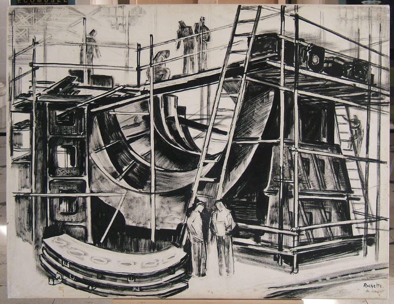 Enveloppe de turbine, Raymond Rochette, 1974