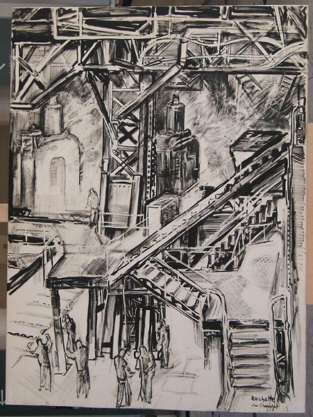 Laminoirs : escaliers-duo, Raymond Rochette, 1974