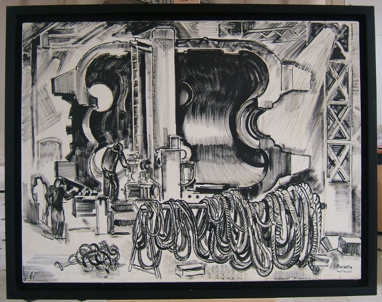Demi-enveloppe de turbine à vapeur (titre factice), Raymond Rochette, 1975